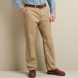 Duluth Trading Co 42X30 Smoke Tan Trim Fit DuluthFlex Ballroom Khaki Pants NWT